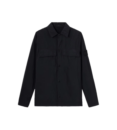 Ghost Nylon Smerigliato Overshirt Black