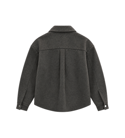 Woven Jas Charcoal Grijs
