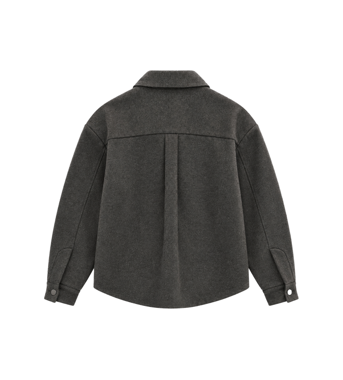 Woven Jacket Charcoal Tweed