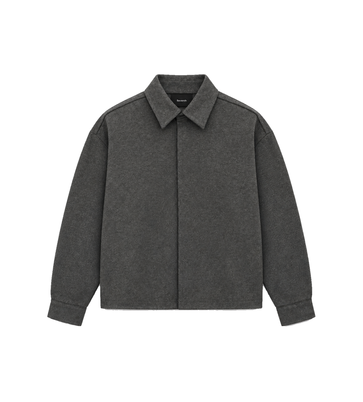 Woven Jacket Charcoal Tweed