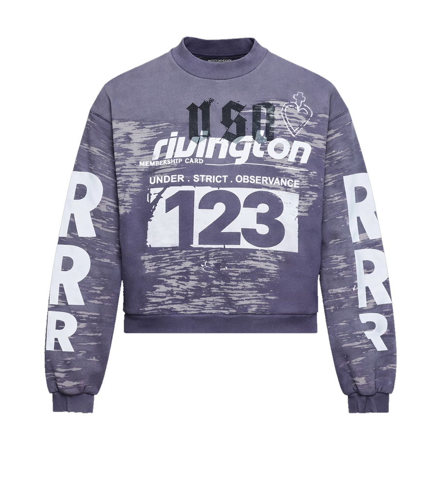 123 Rivington Membership USO Crew Neck in Purple