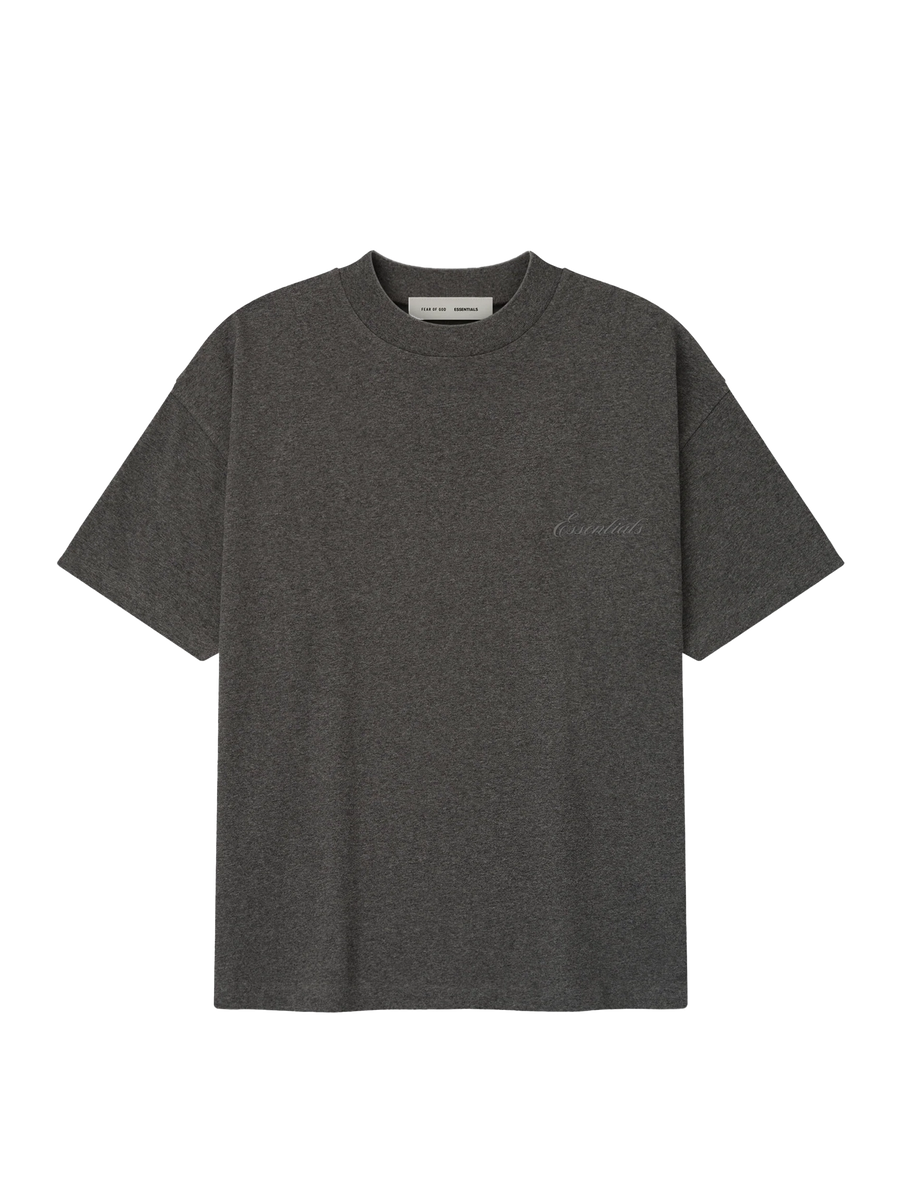 Fear of God Essentials Classic Short Sleeve Tee in Charcoal Heather
