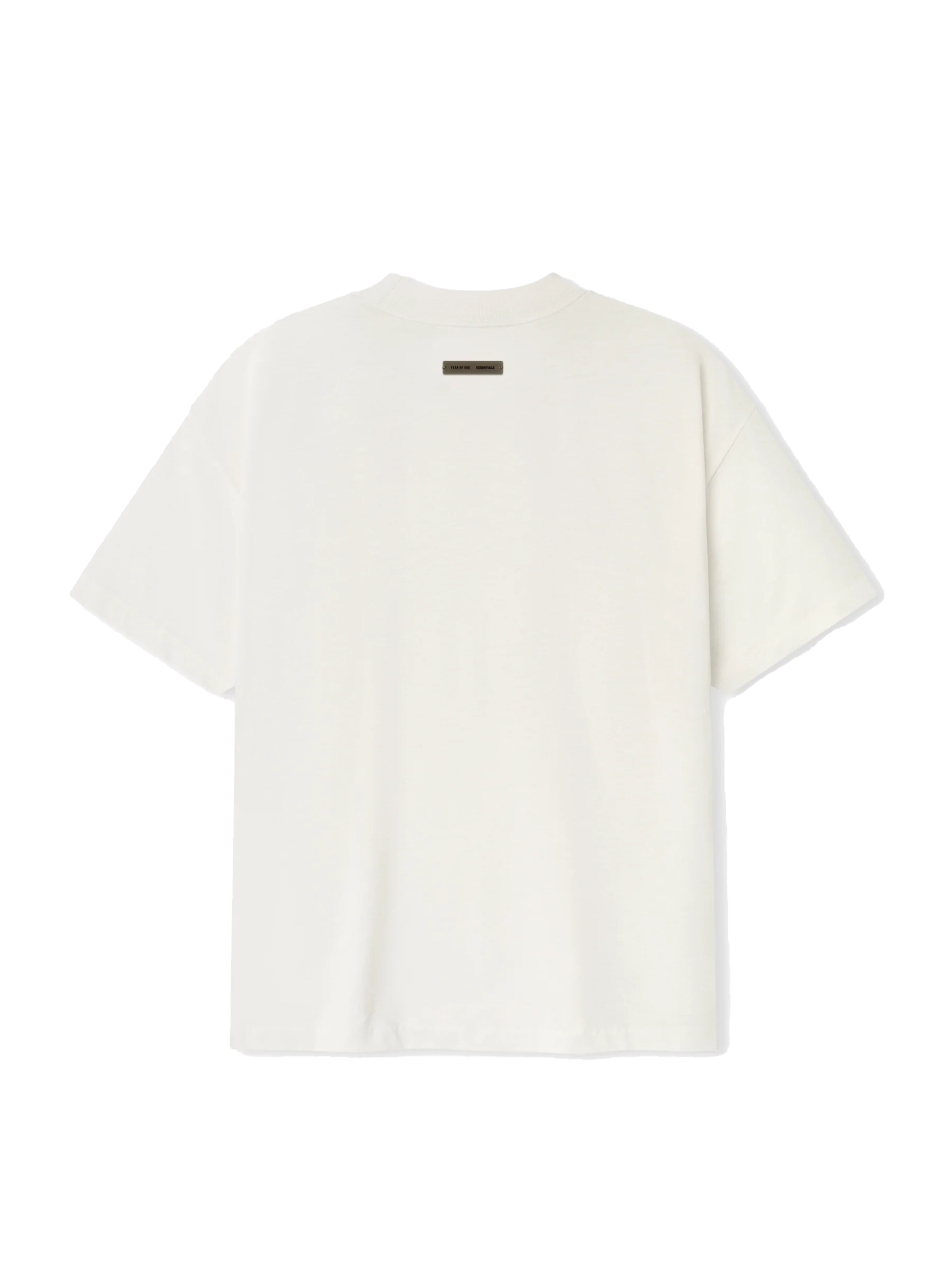 Fear of God Essentials geborduurd essentieel T-shirt in ivoor