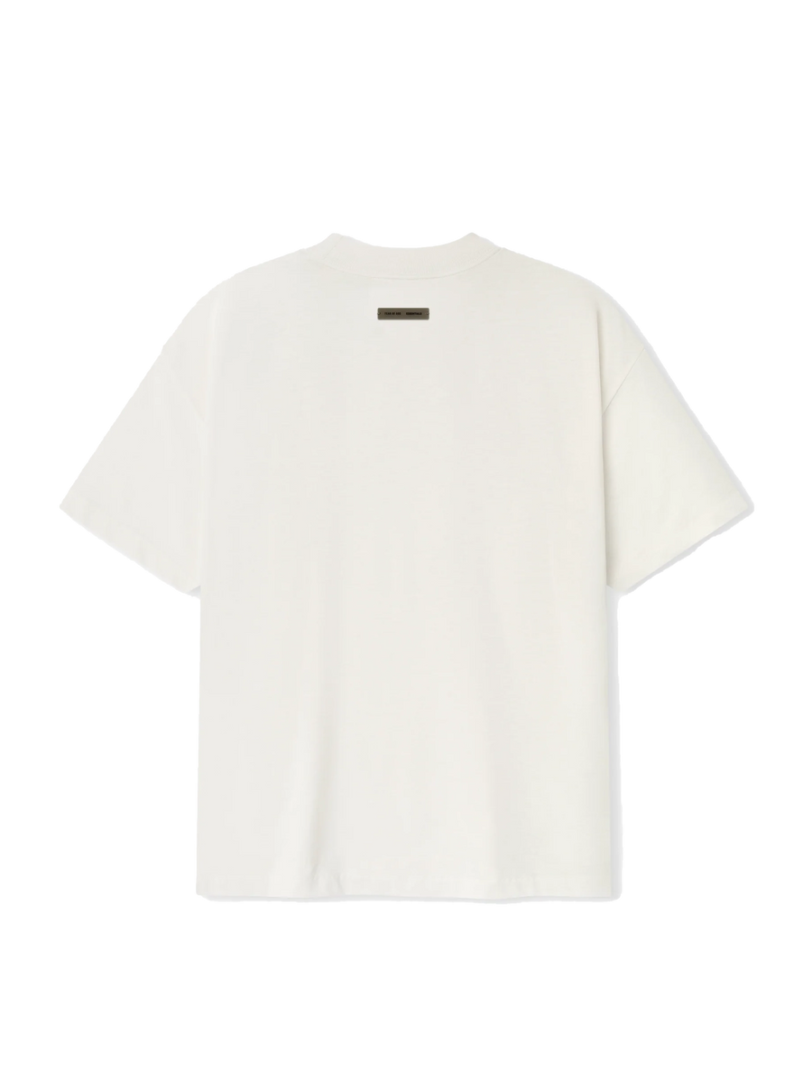 Fear of God Essentials geborduurd essentieel T-shirt in ivoor