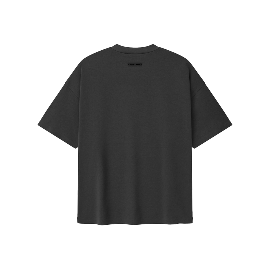 Fear of God Essentials Ponte jaren 90 T-shirt in ijzergrijs