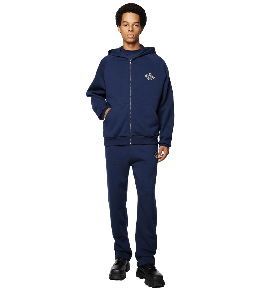 Zip Up Vest Marine Blue