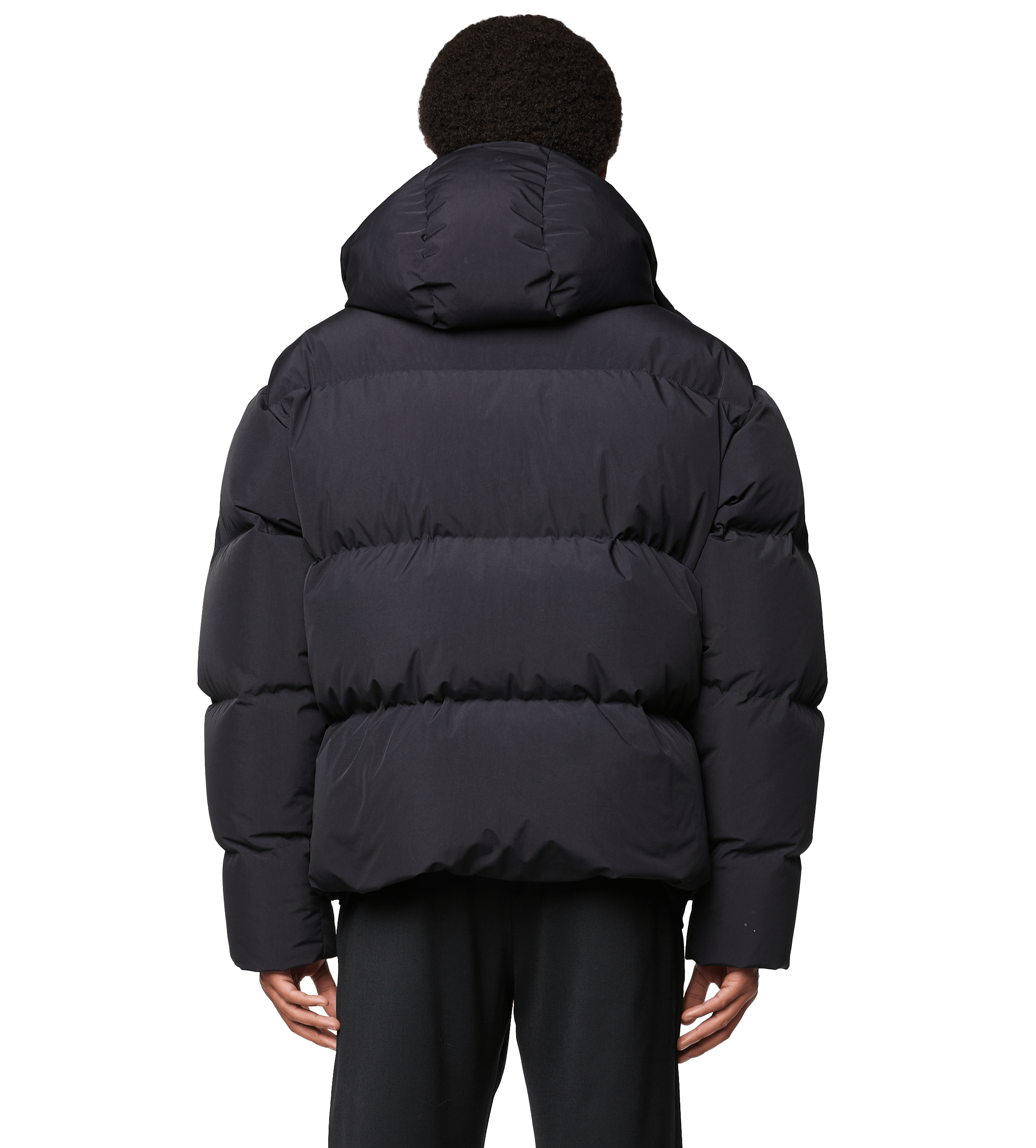 Logo Puffer Jacket Black