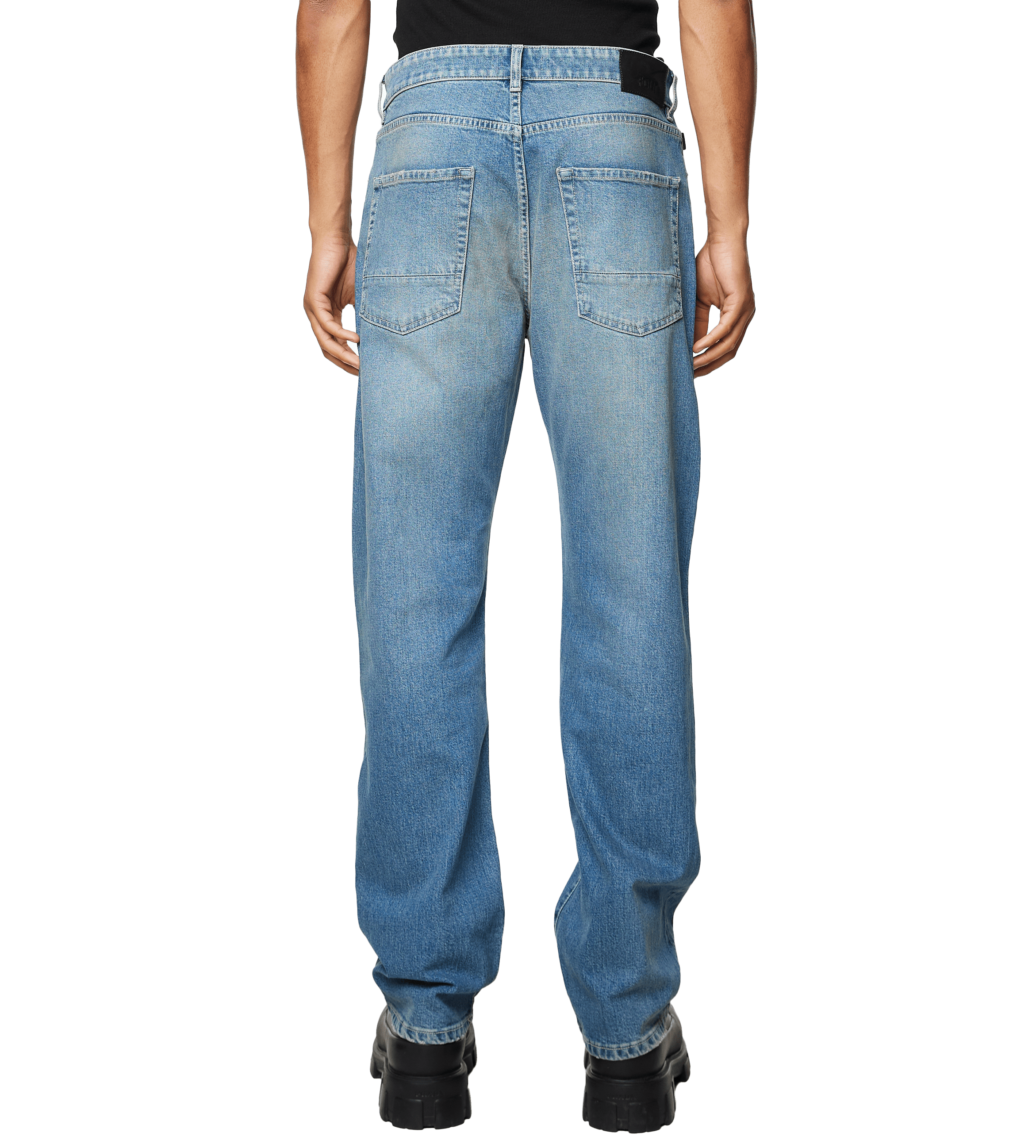 Straight Leg Denim Dark Blue Sand Wash FOUR Amsterdam