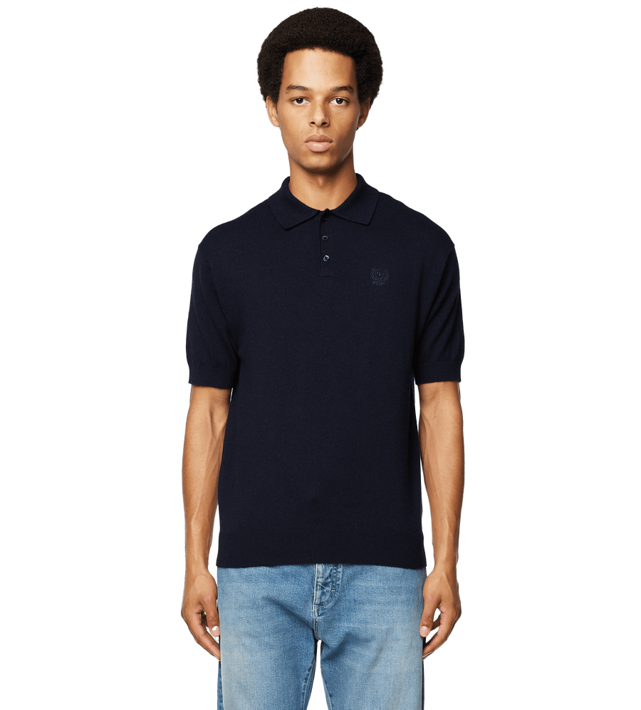 Knitted Polo Navy