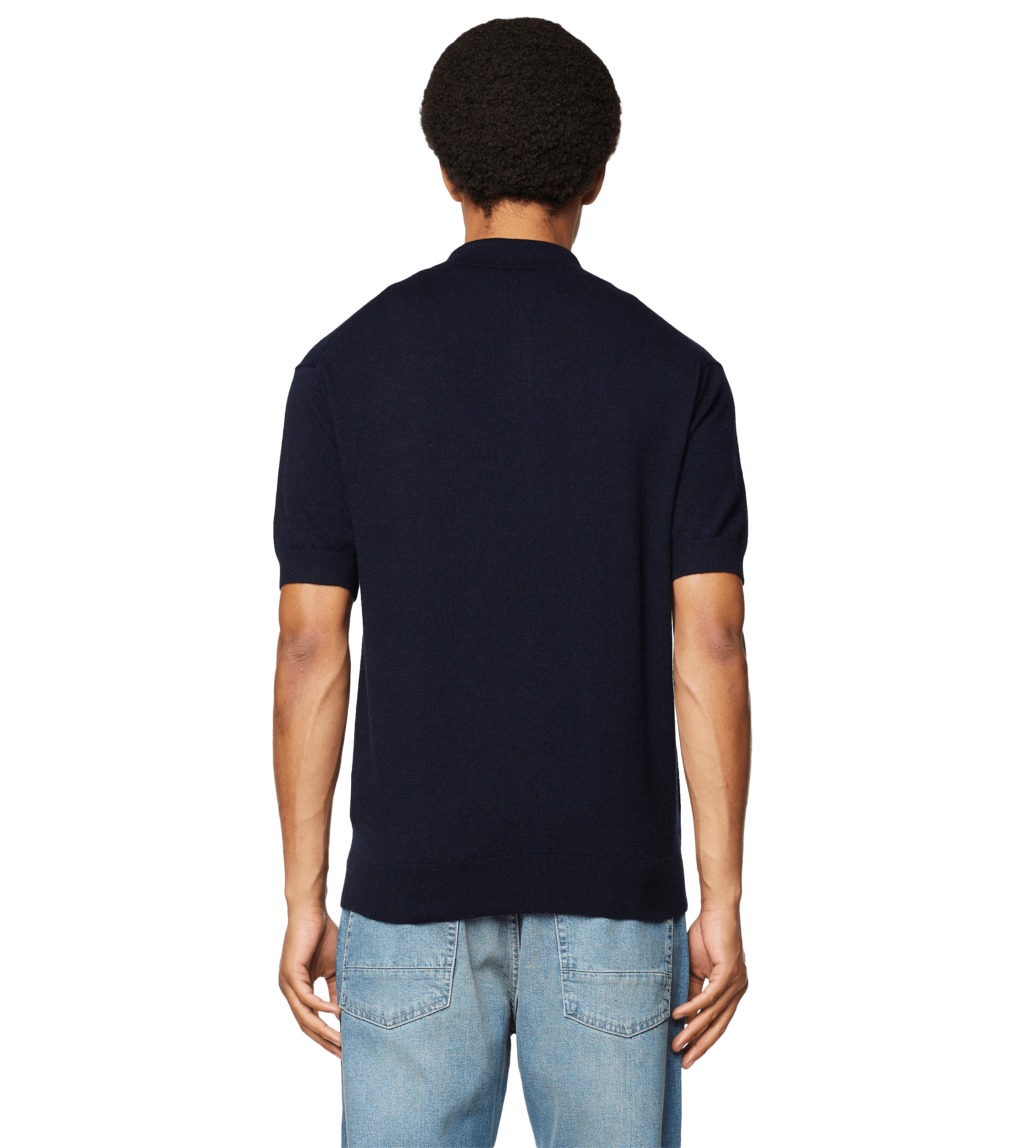 Knitted Polo Navy