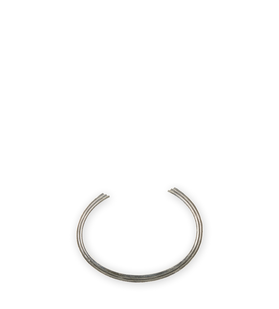 MAOR Equinox Cuff Square B01014-SS Silver