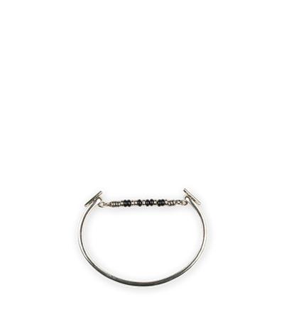 Long ID Bar Bracelet in Black Onyx