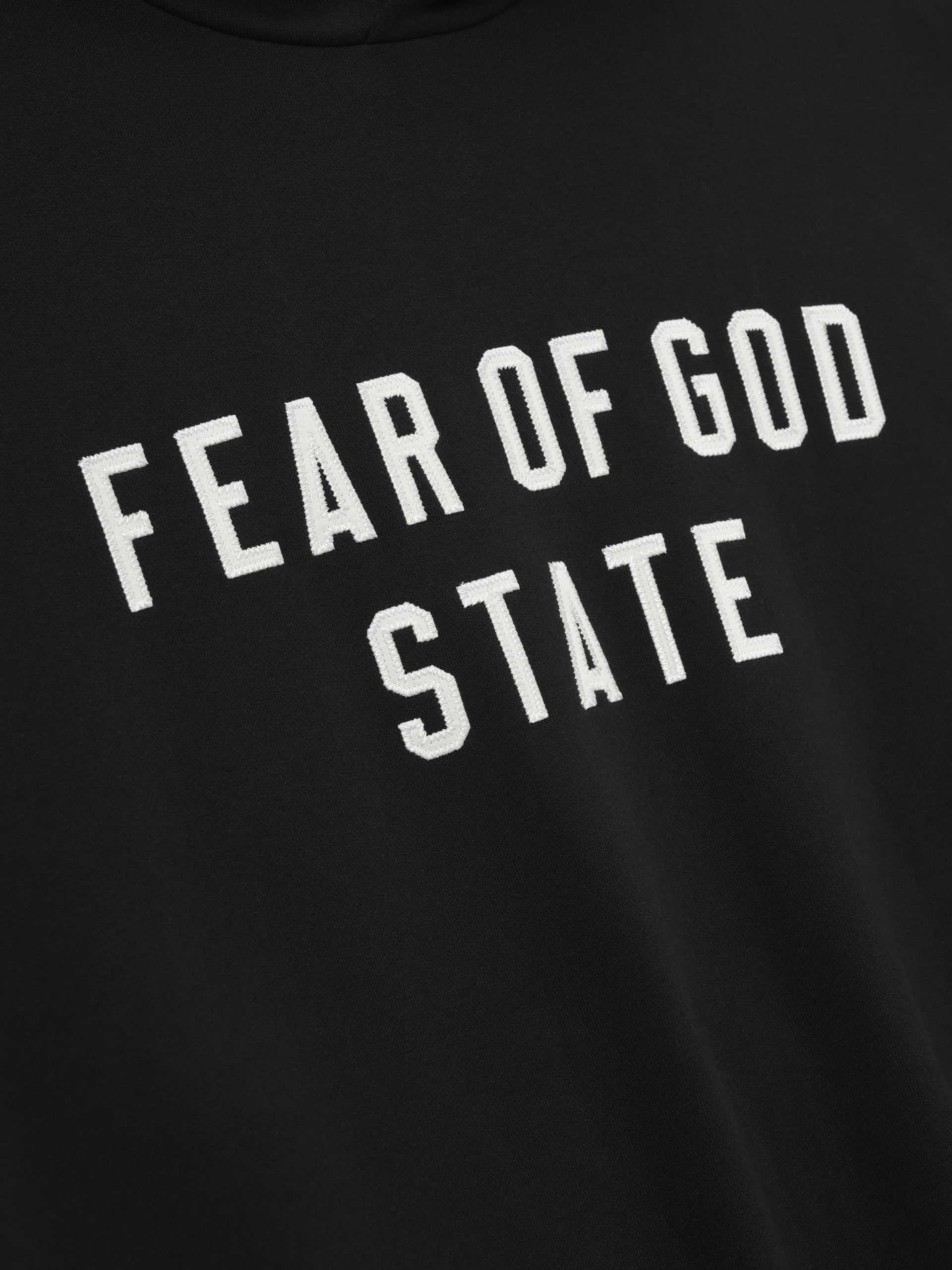 Fear of God ESSENTIALS 90’s Fit Hoodie in Jet Black