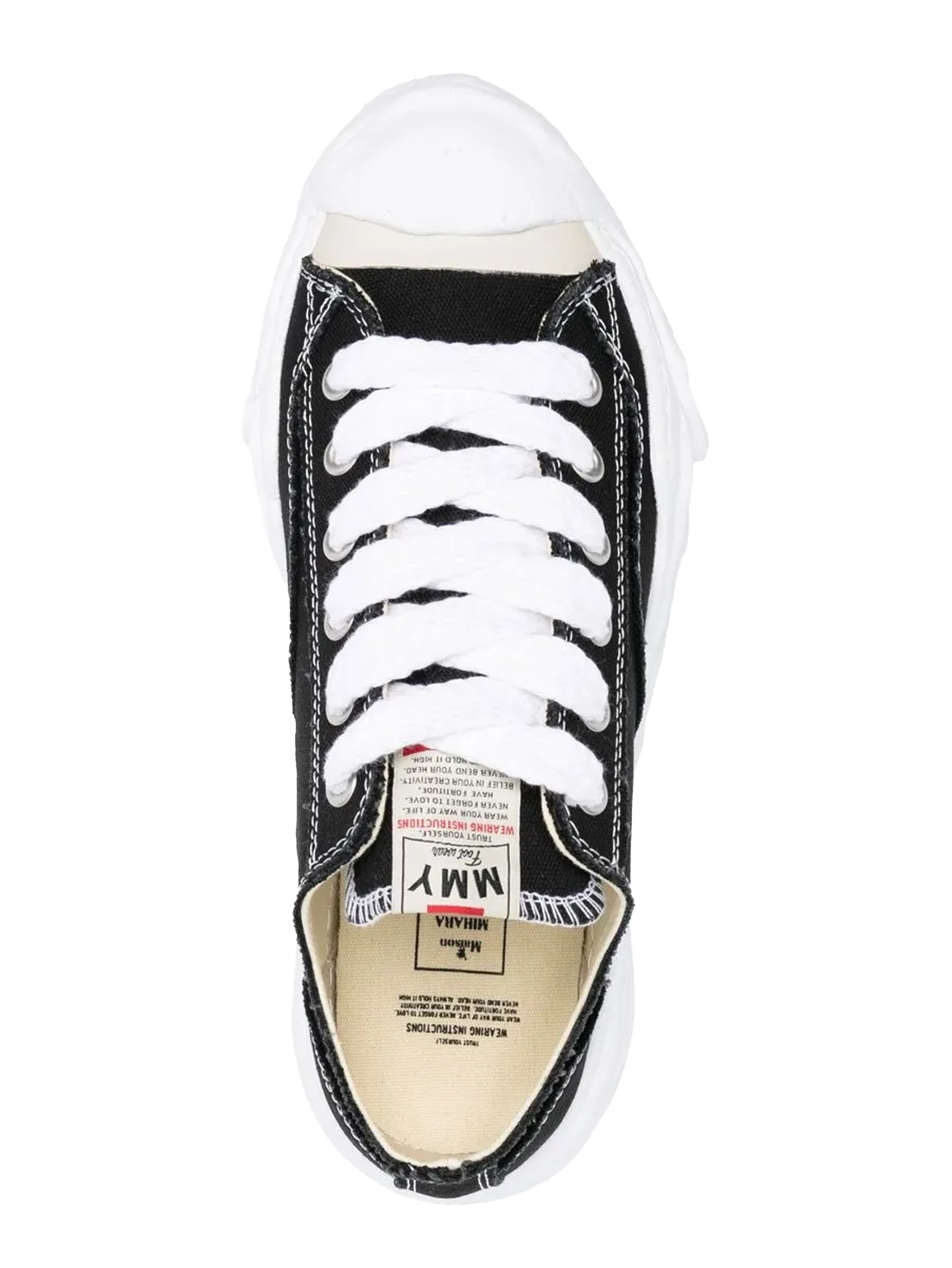 Maison MIHARA YASUHIRO Hank Low-Top Sneakers in Black