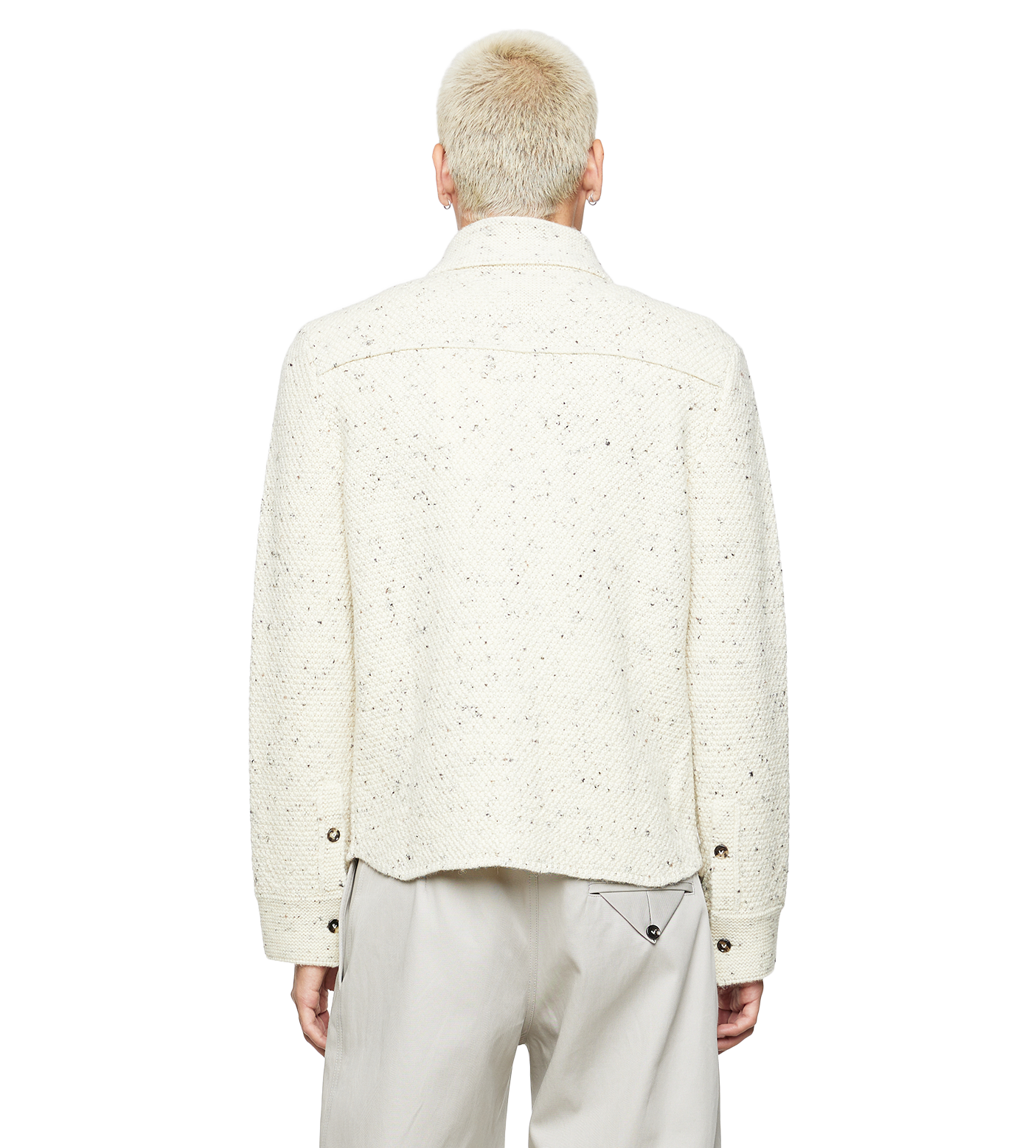 Wool Knitted Shirt White