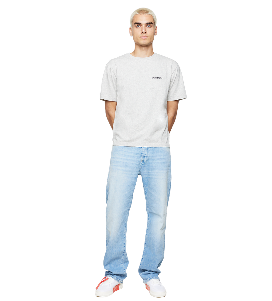 Logo-Embroidered T-shirt Grey