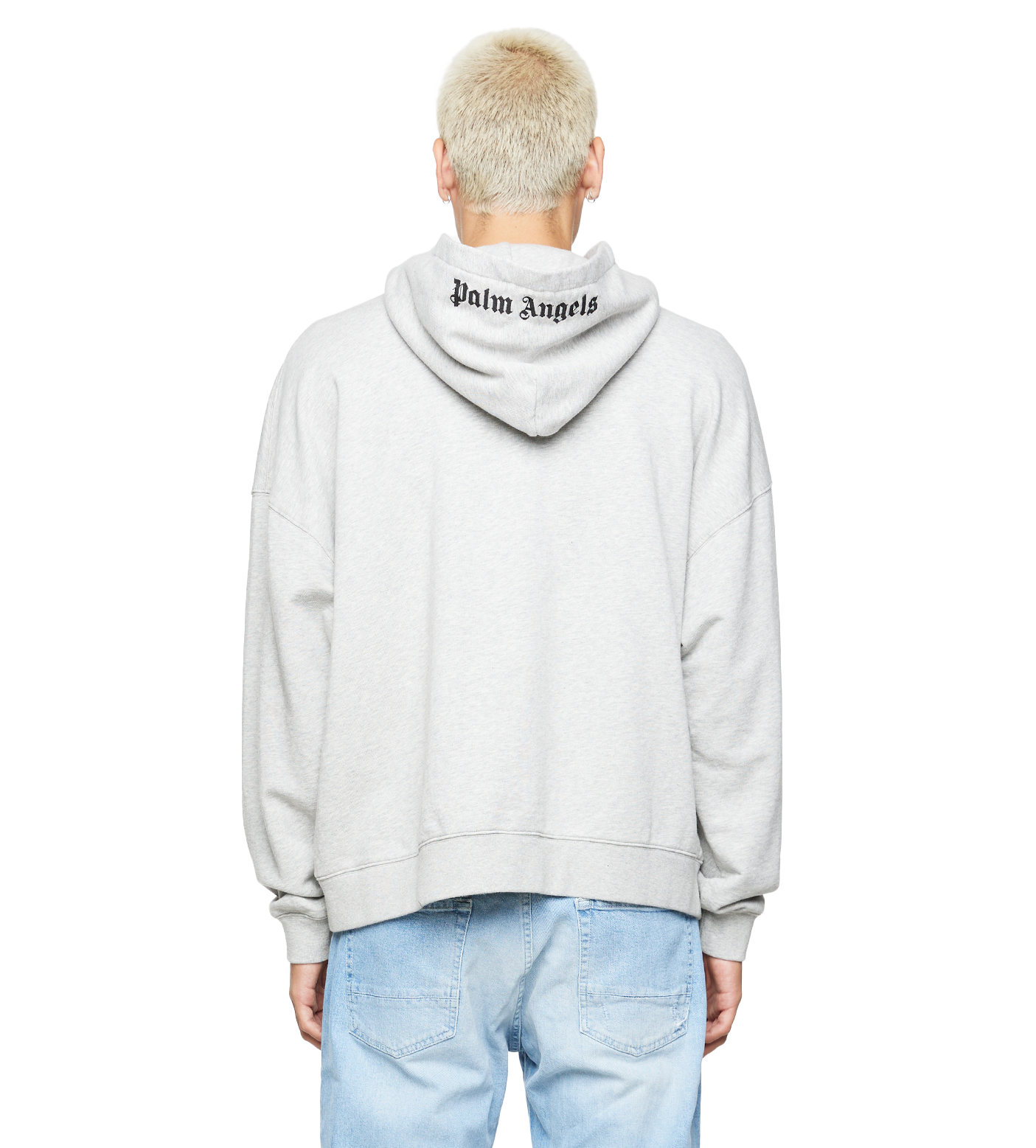 Embroidered Logo Hoodie Grey