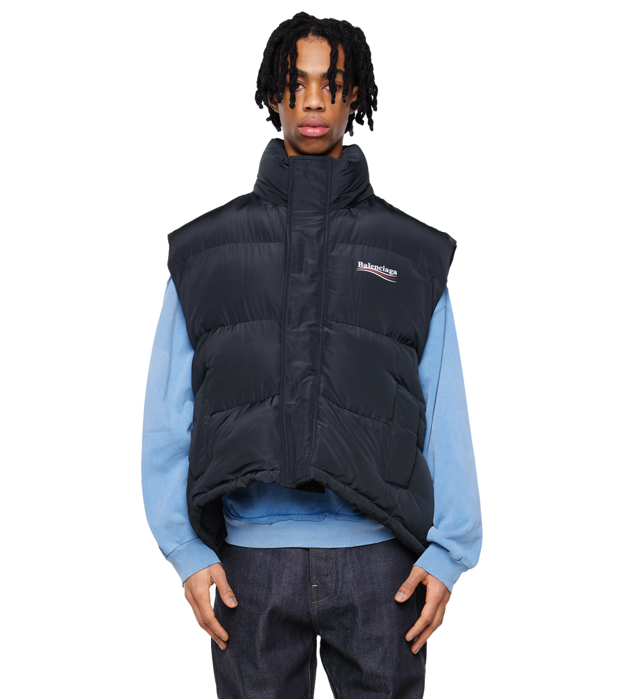 Political Campaign Cocoon Puffer Black