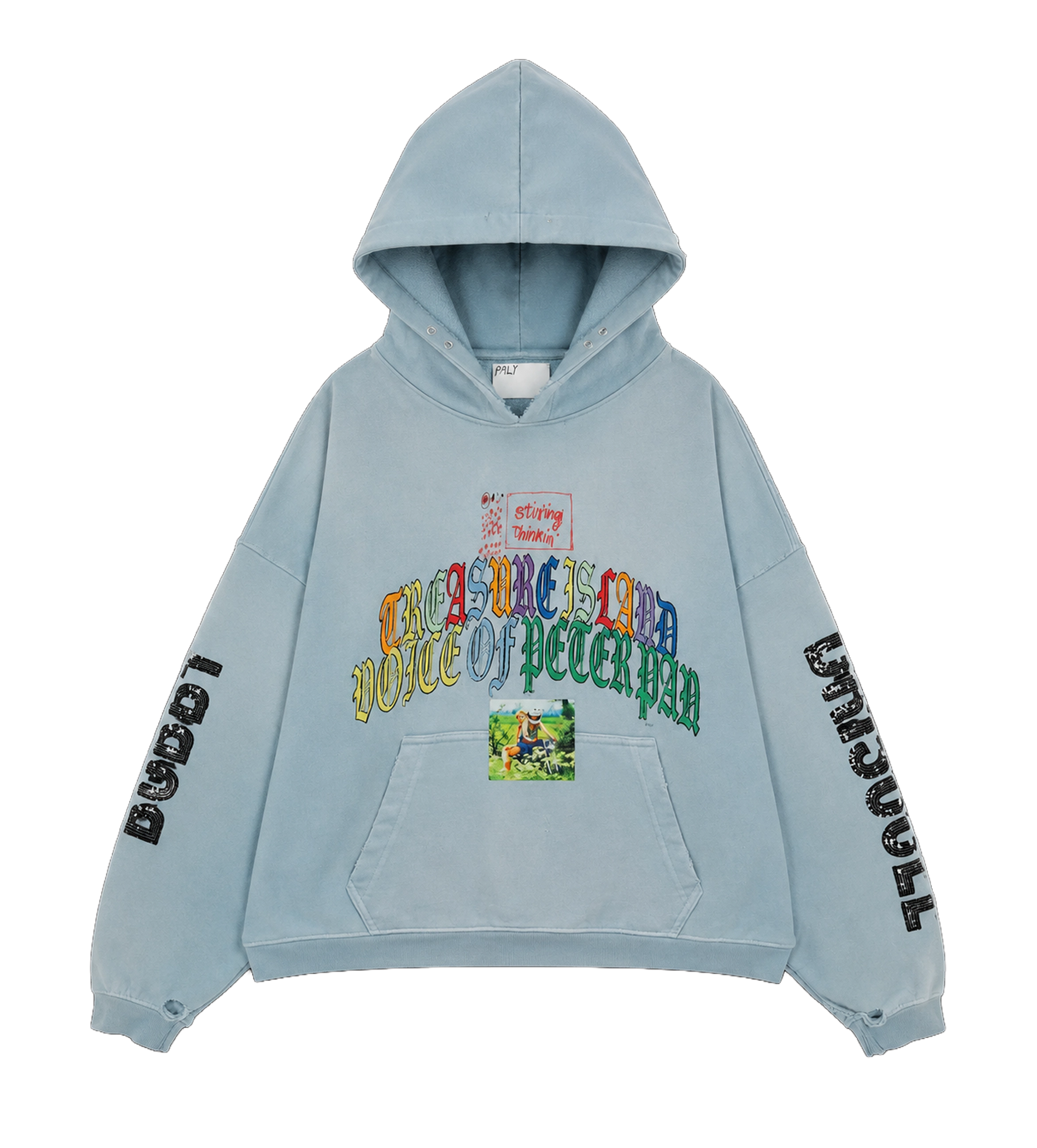 Paly Bobby Driscoll Hoodie in Baby Blue