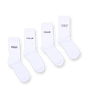 4 Pack Socks - White