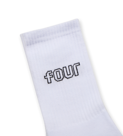 4 Pack Socks - White