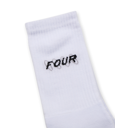 Single Pack Socks Circles White