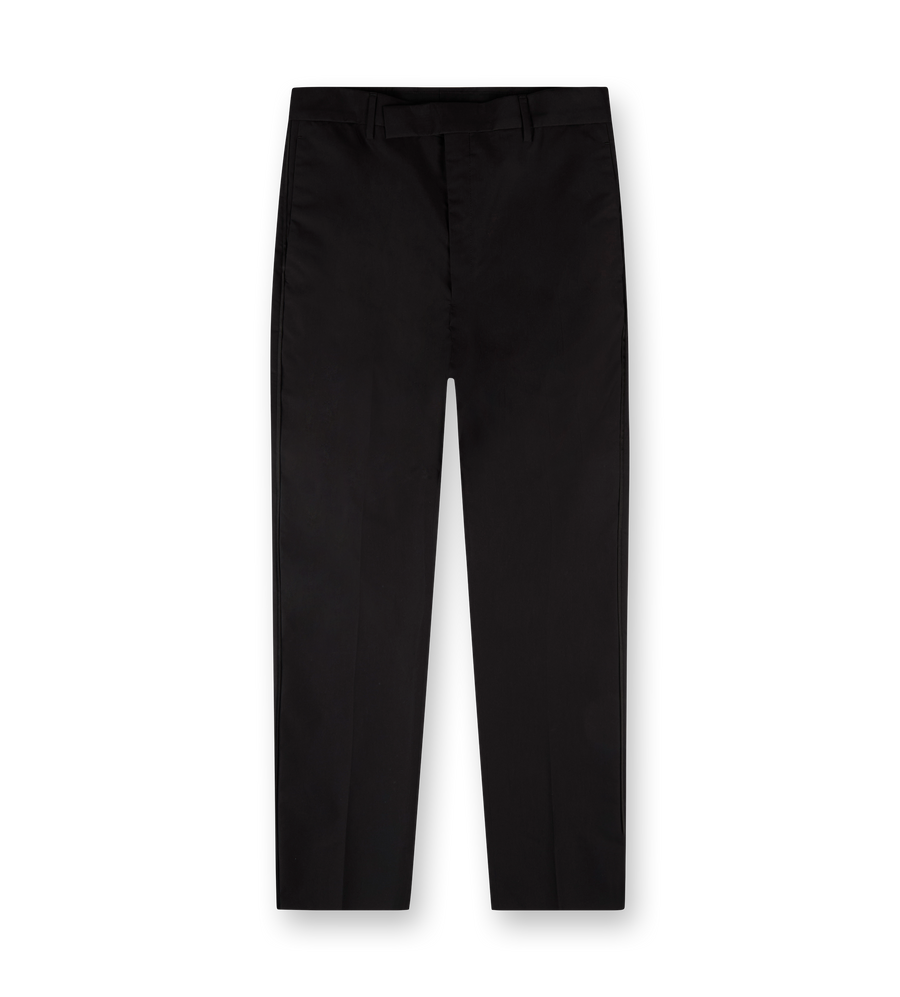 Triangle-logo Cotton Trousers Black