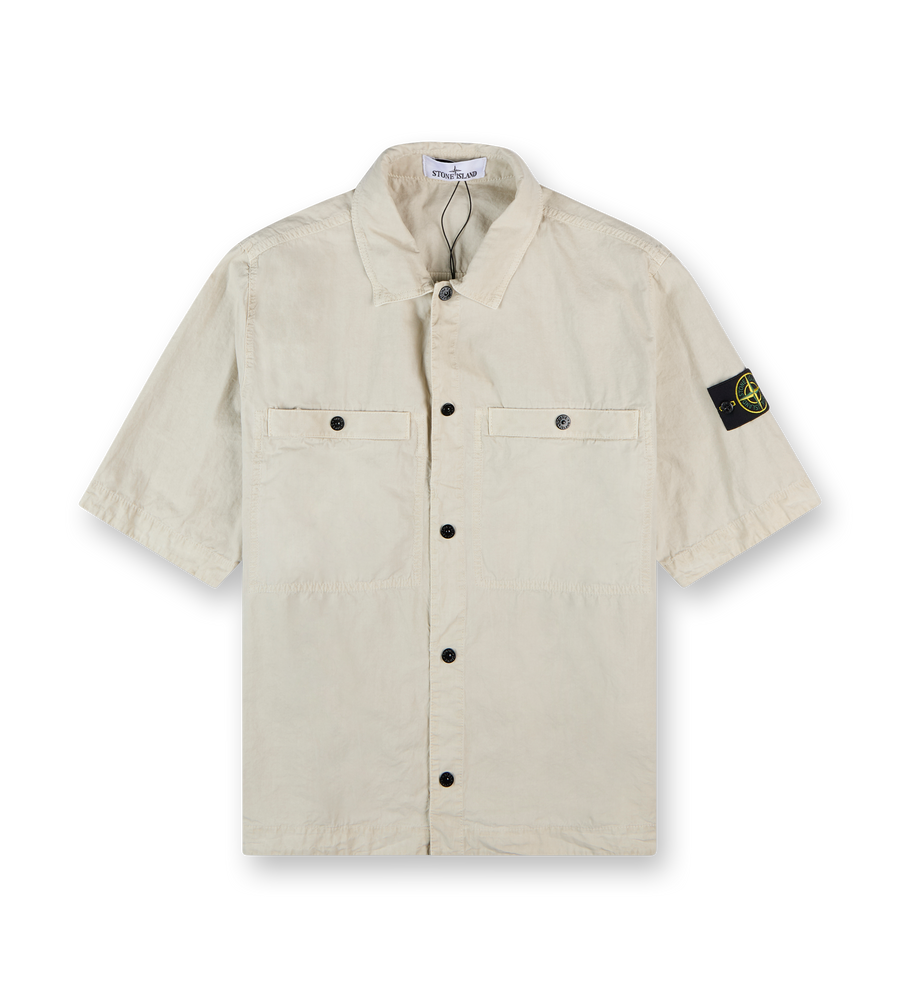 Corta Short Sleeve Overshirt Sand