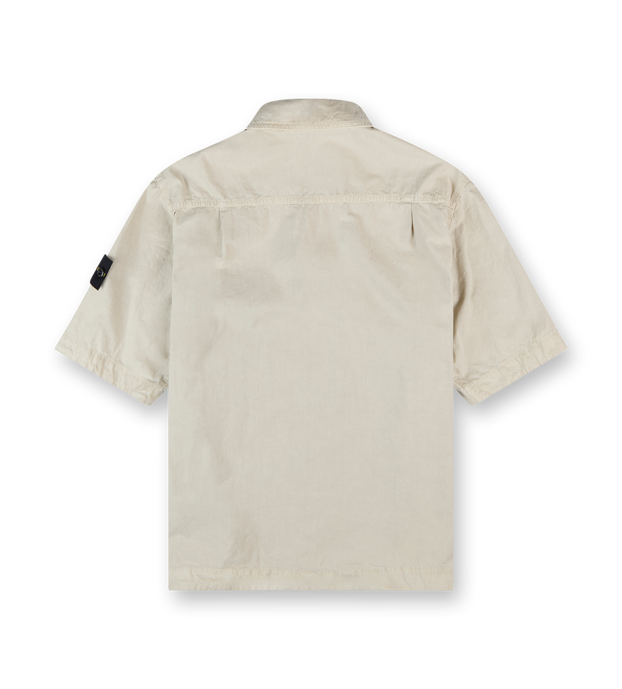 Corta Short Sleeve Overshirt Sand