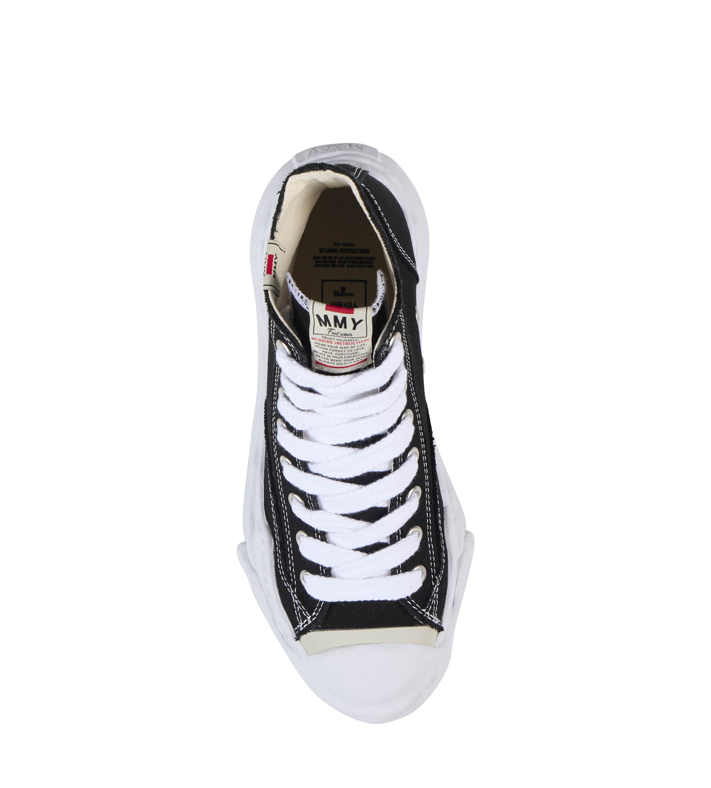 Hank OG Sole Canvas High-Top Sneakers in Black