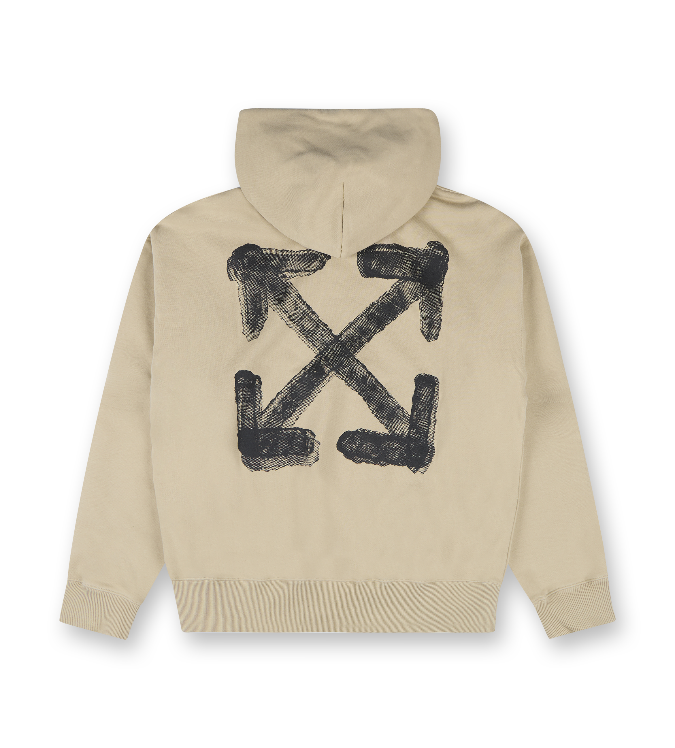 Off-White Spray Arrow Skate Hoodie Crème Brûlée