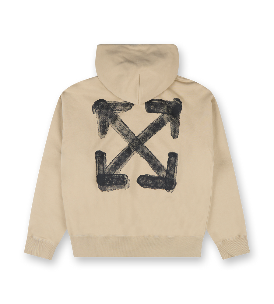 Off-White Spray Arrow Skate Hoodie Crème Brûlée
