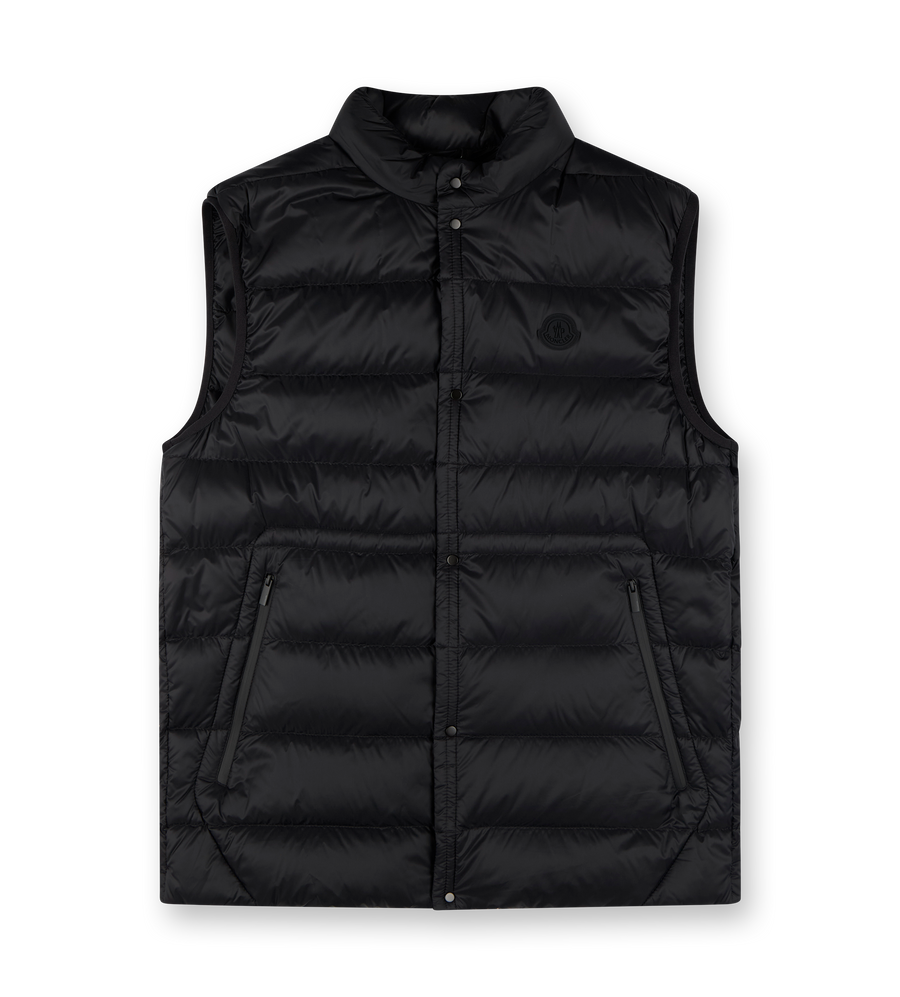Quilted Down Vest Black