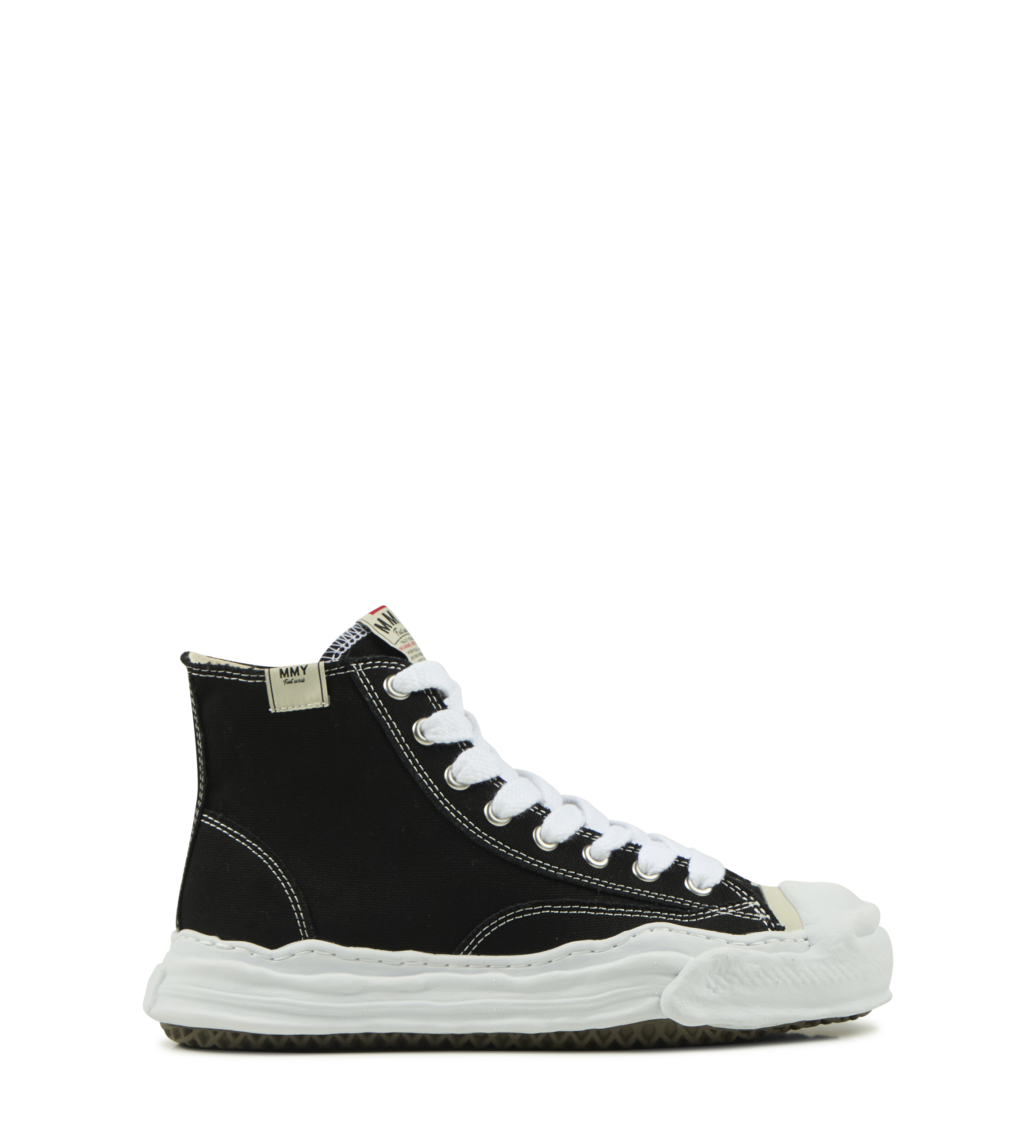Hank OG Sole Canvas High-Top Sneakers in Black