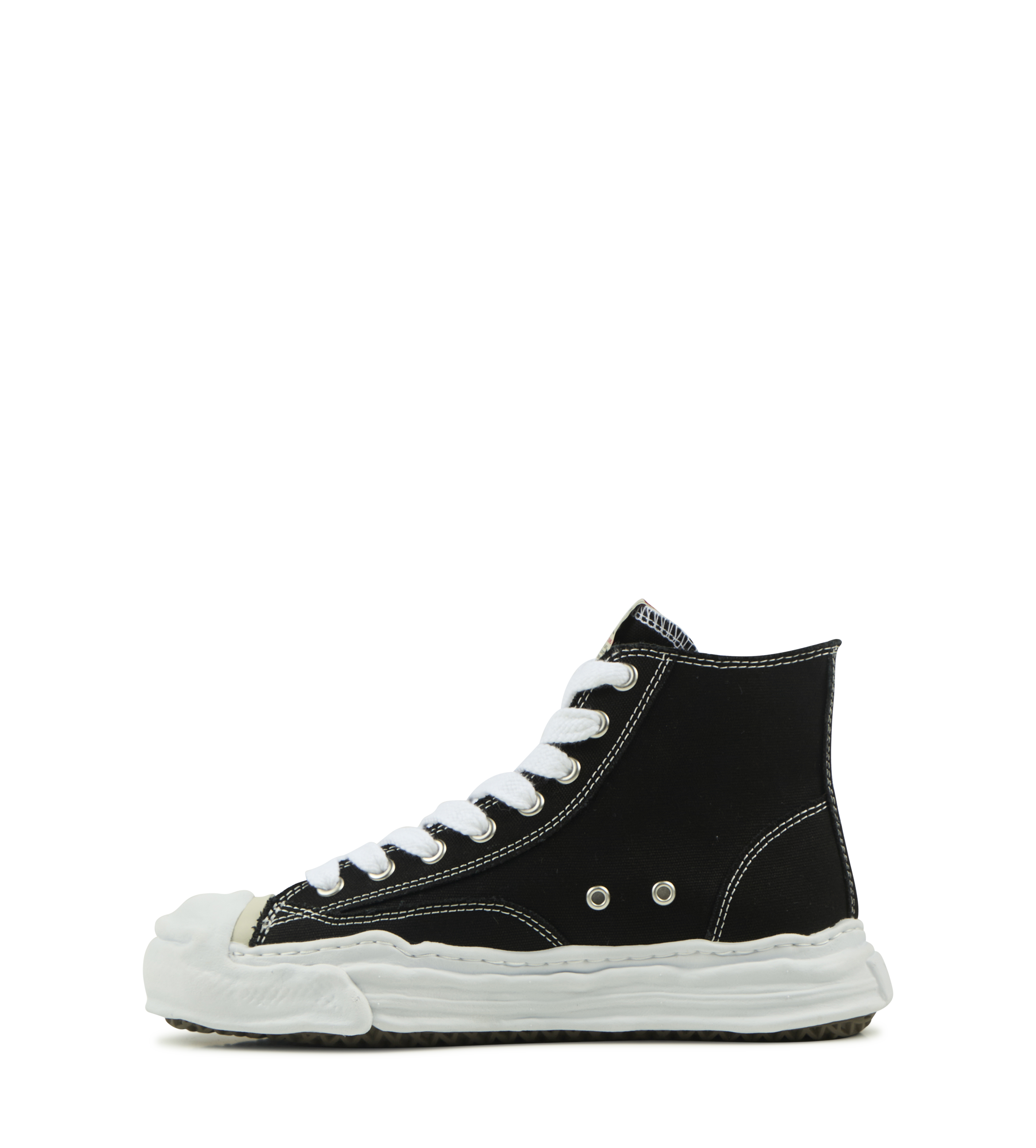 Hank OG Sole Canvas High-Top Sneakers in Black