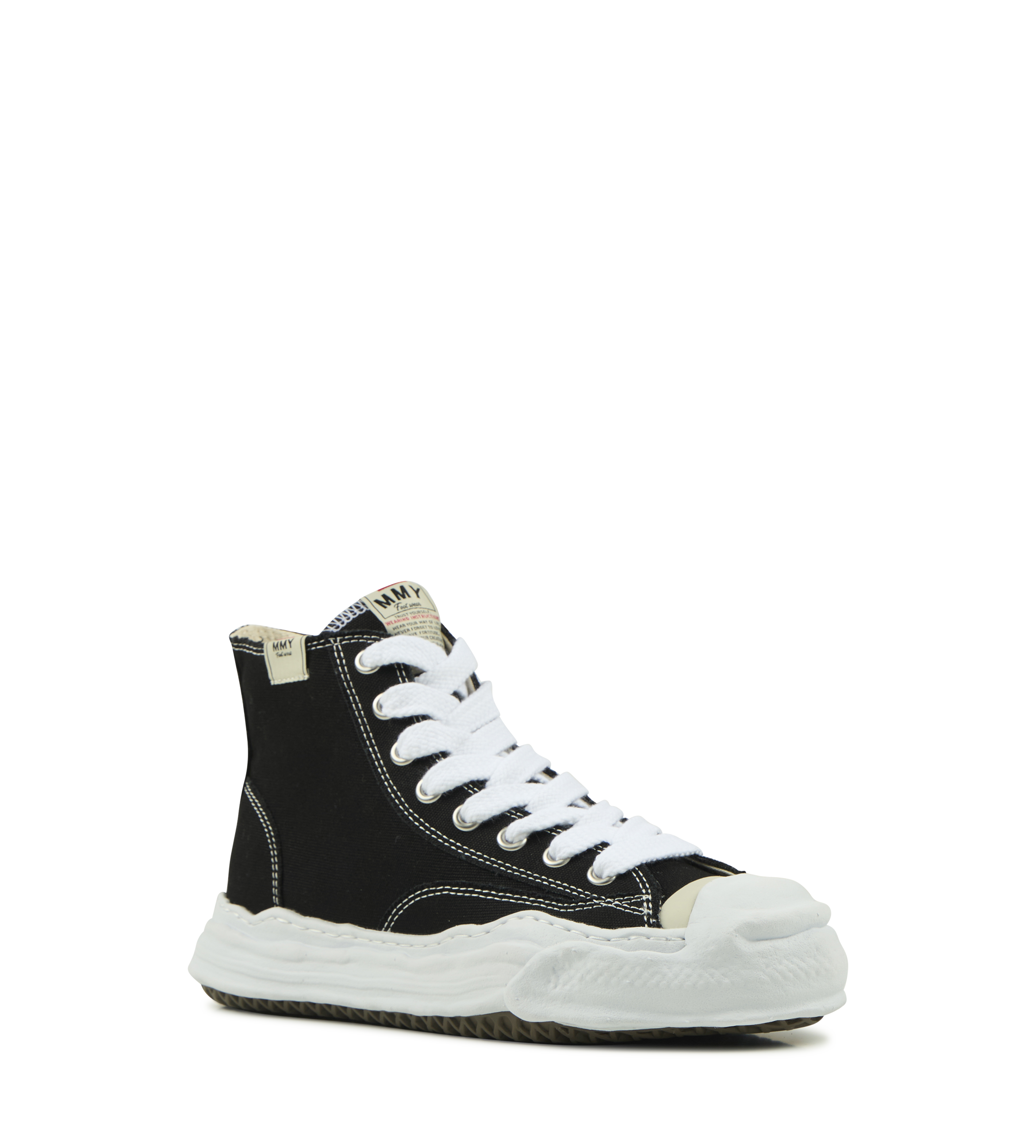 Hank OG Sole Canvas High-Top Sneakers in Black