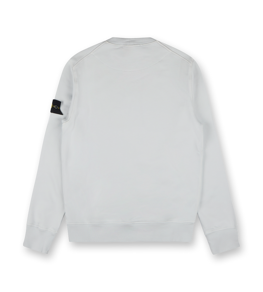 Organic Cotton Fleece Crewneck Sweatshirt Sky Blue