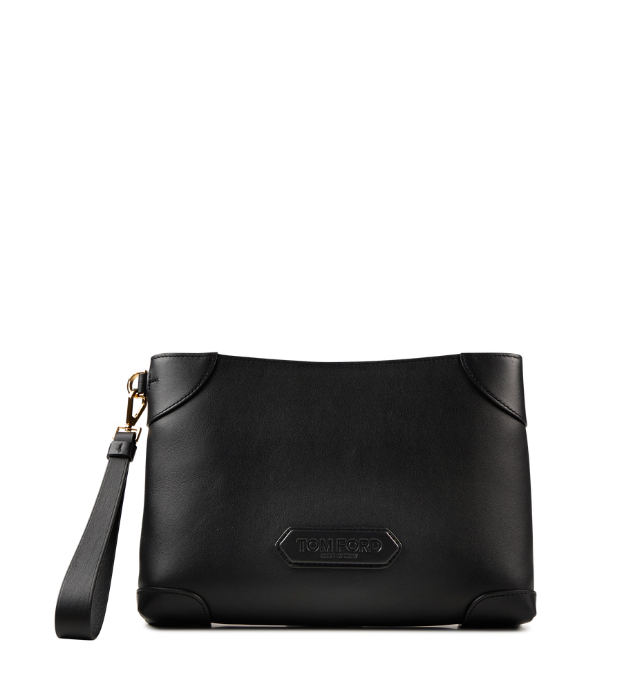 Leather Document Holder Black
