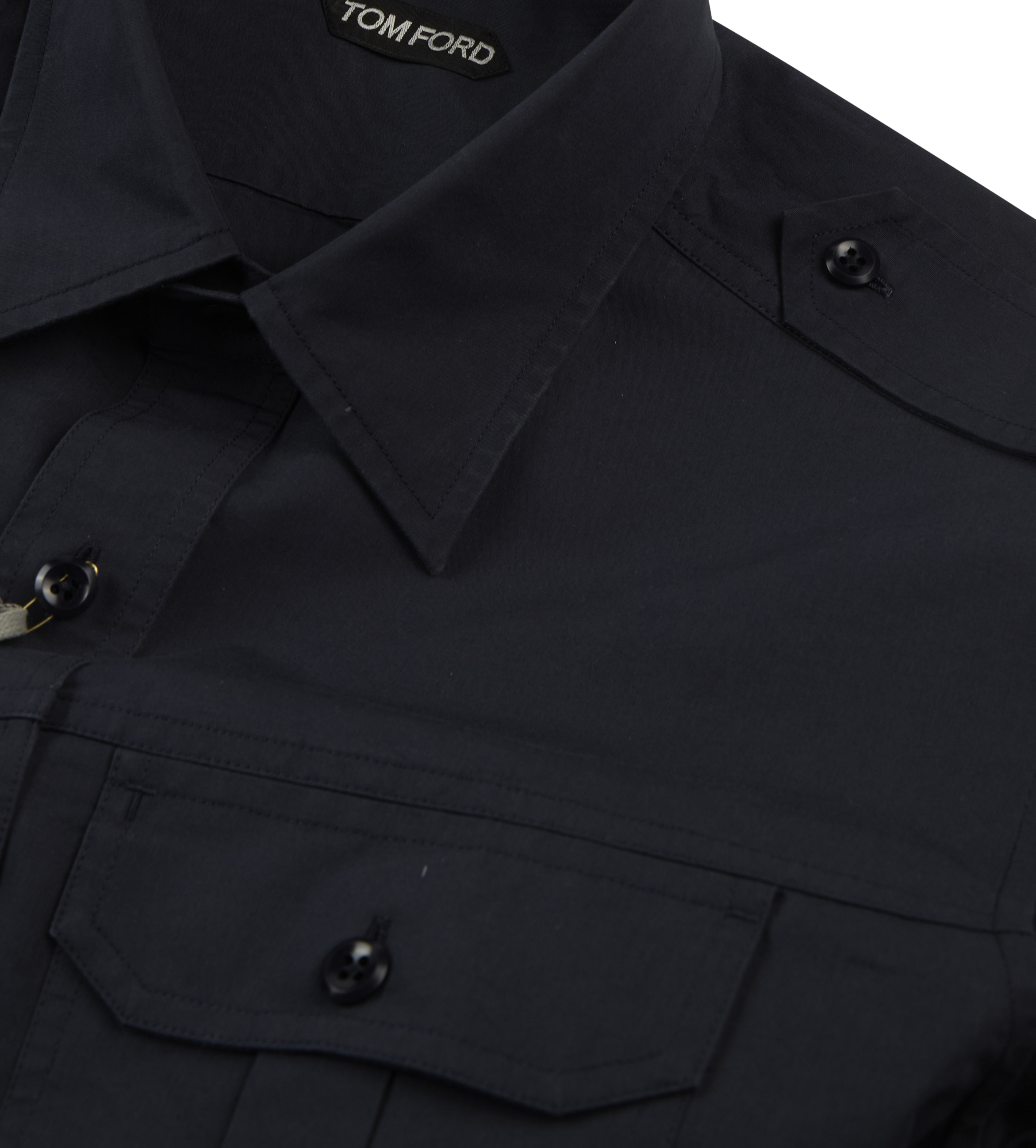 Cotton Poplin Shirt Navy
