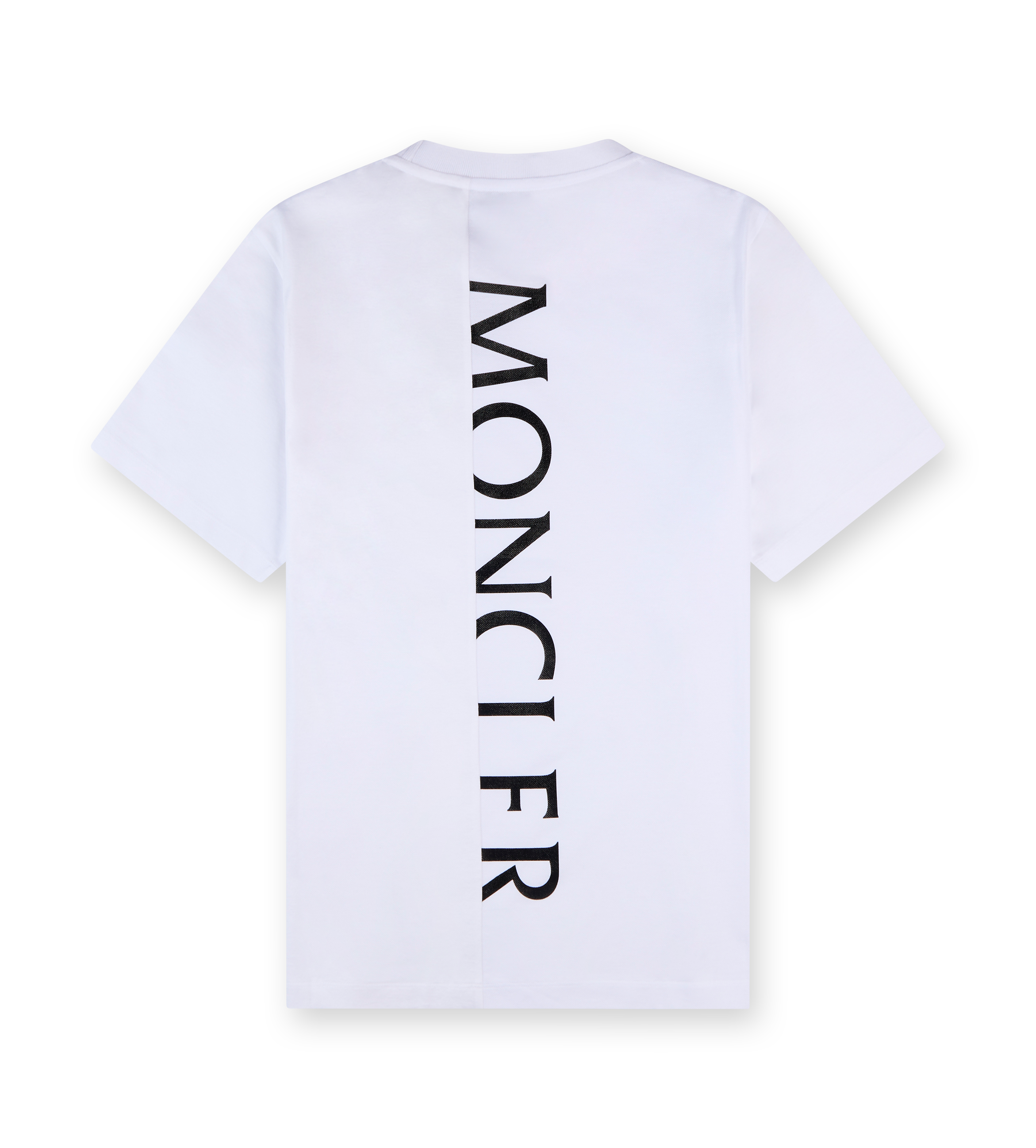 Vertical Back Logo Cotton T-Shirt White
