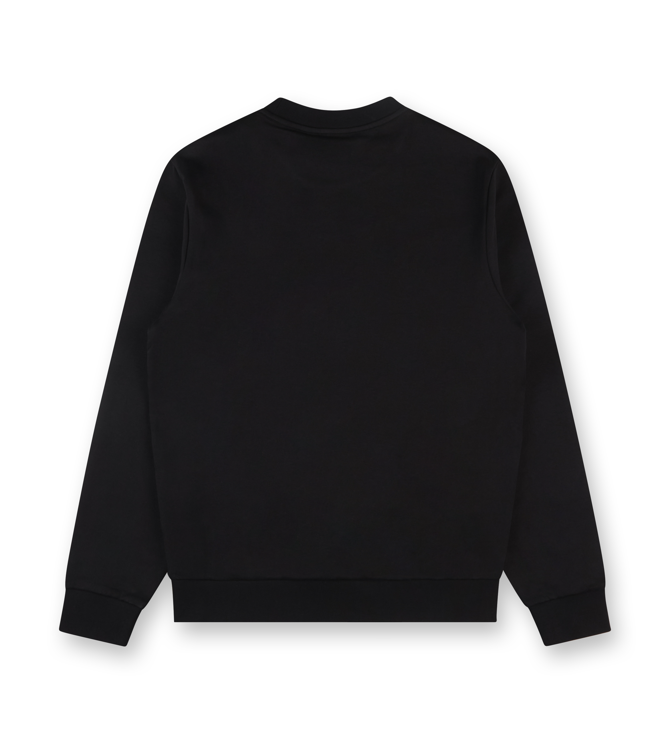 Faded Logo Motif Cotton Sweatshirt Black