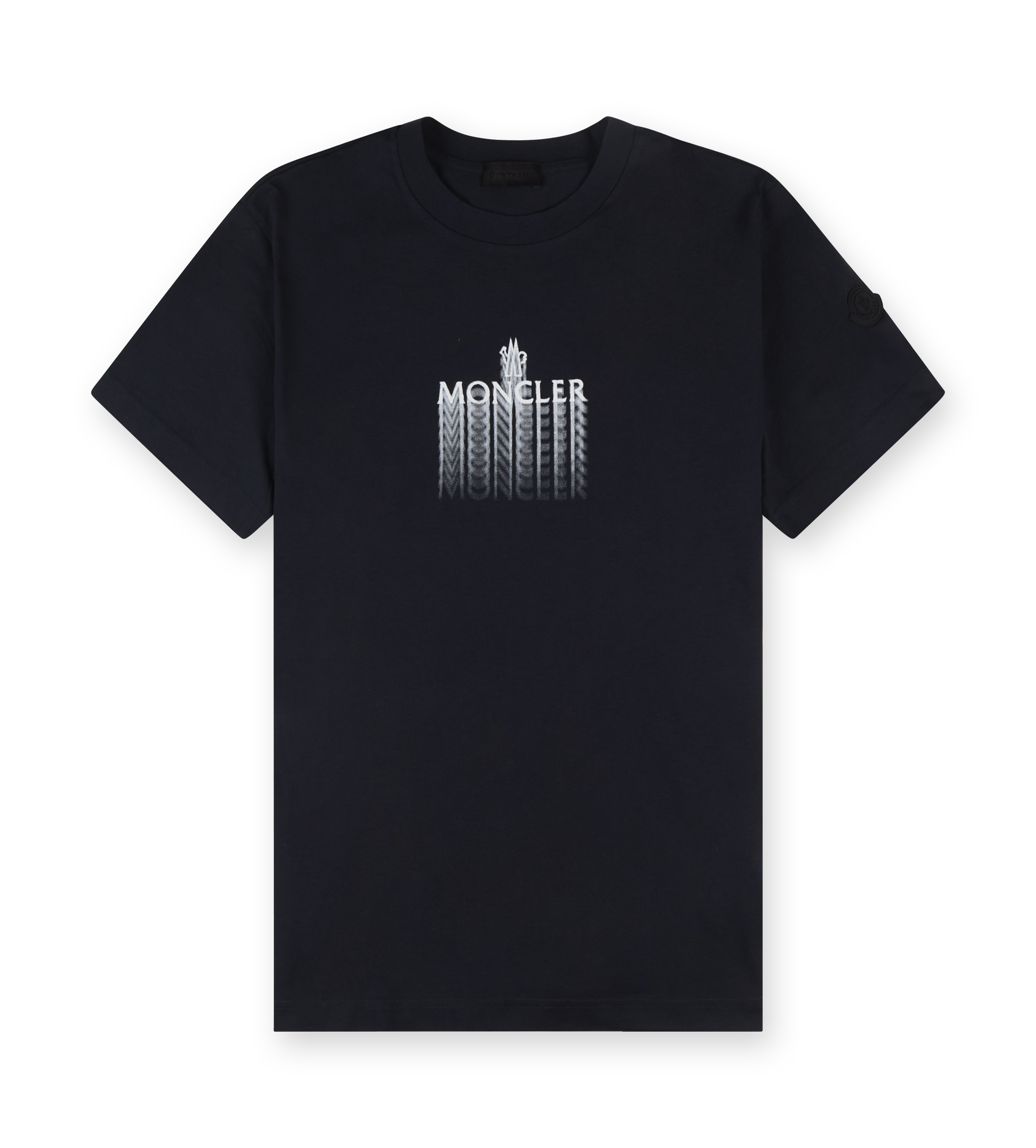 Faded Logo Cotton T-shirt Navy Blue
