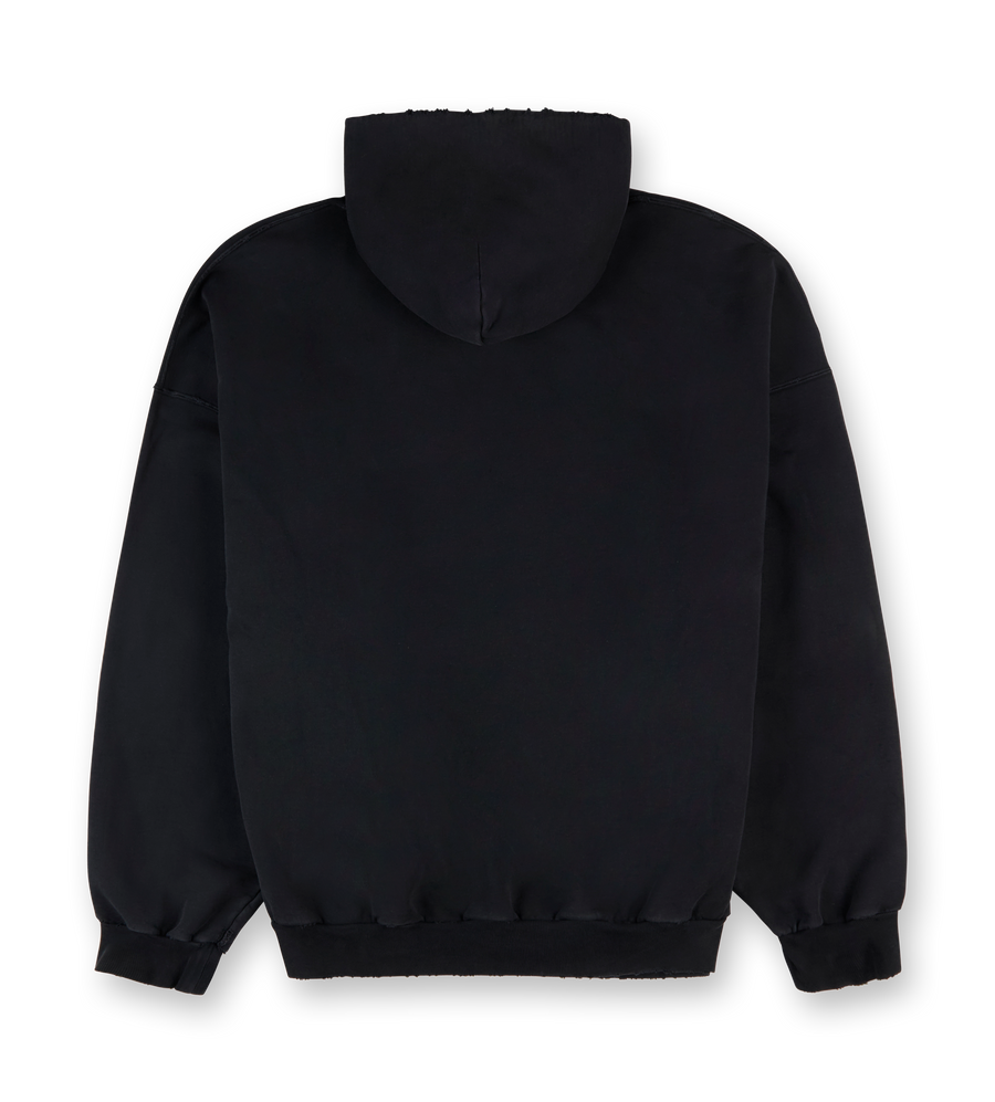 Balenciaga PS25 Large Fit Hoodie Black