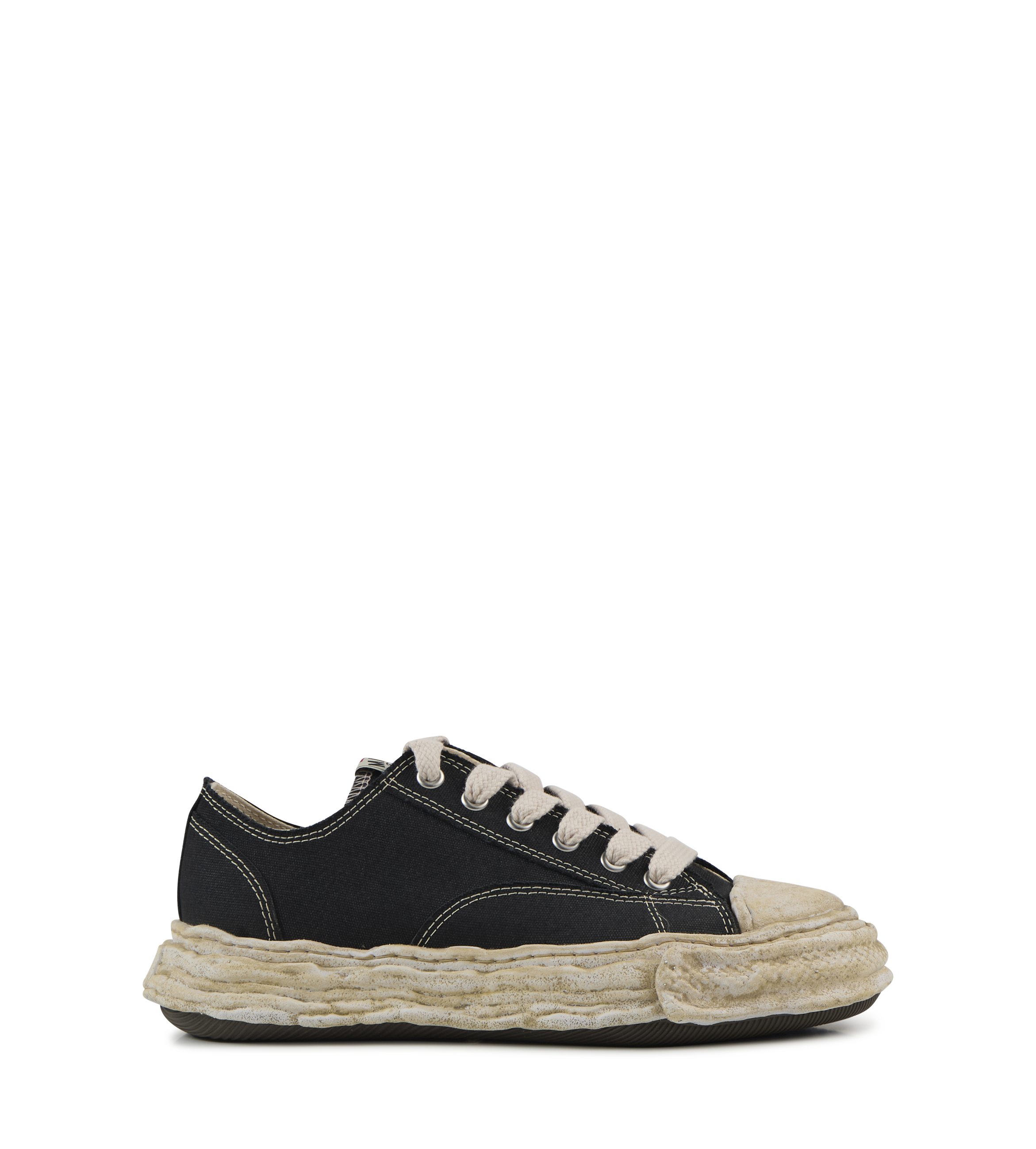 Peterson Garment Dyed Low Top Sneaker Black