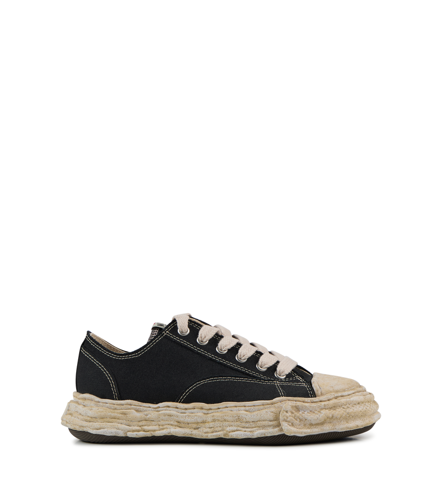Peterson Garment Dyed Low Top Sneaker Black