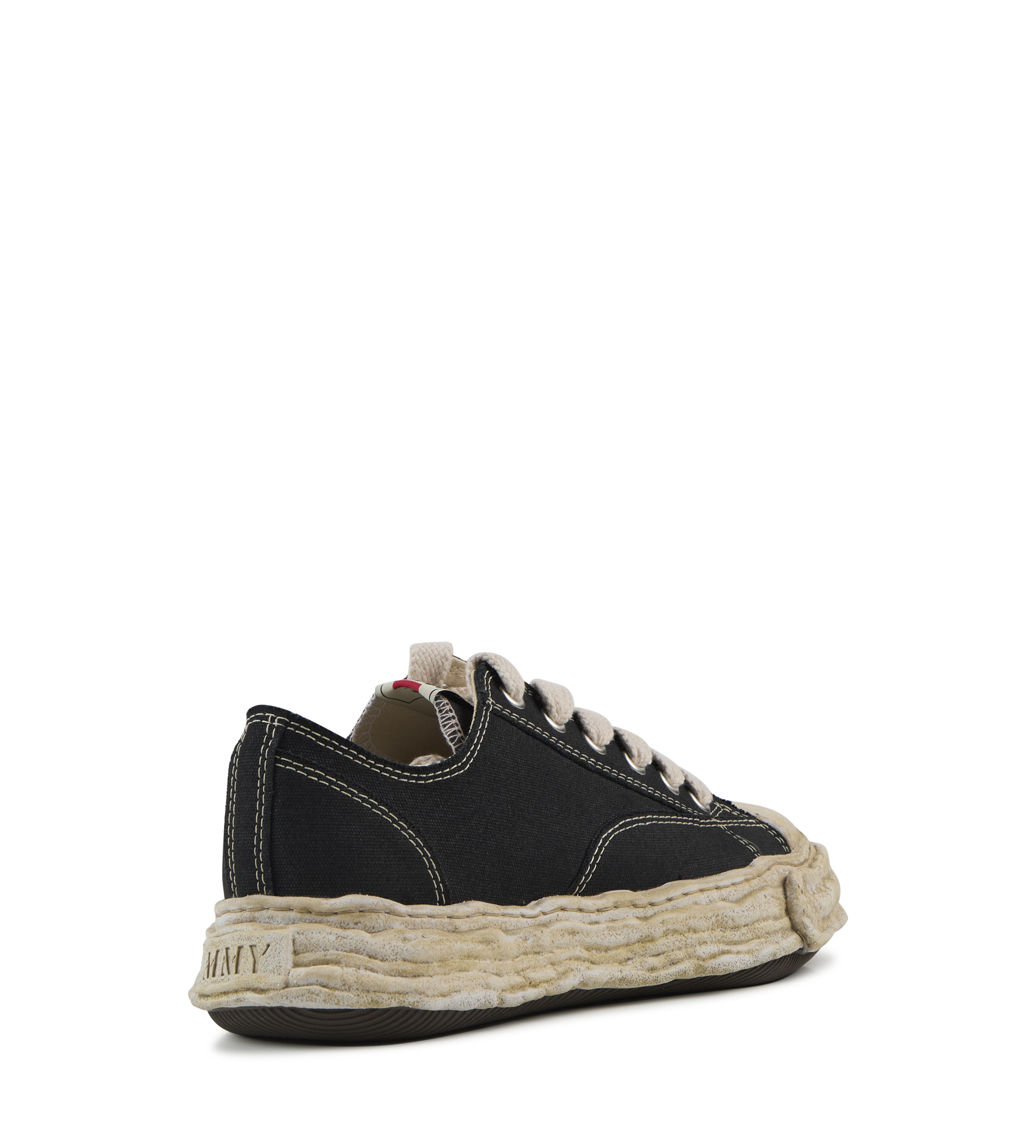 Peterson Garment Dyed Low Top Sneaker Black