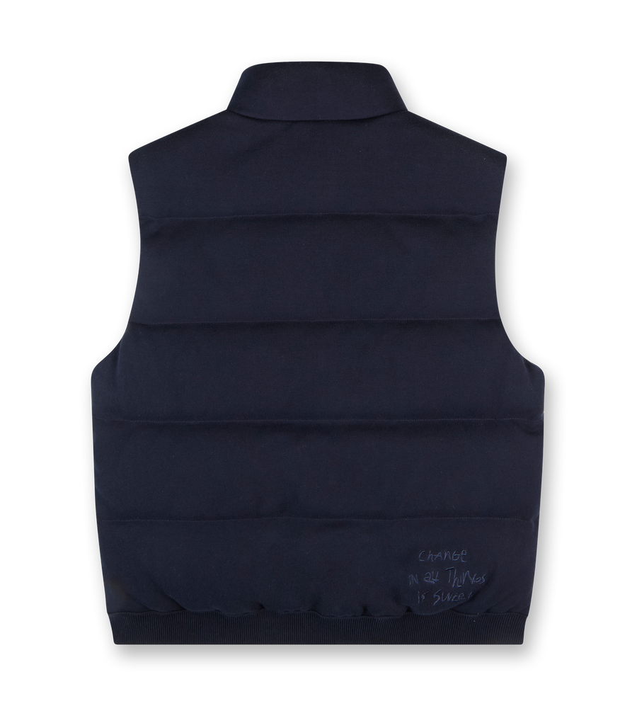 Moncler x FRGMT Gilet Tricot Navy Blue