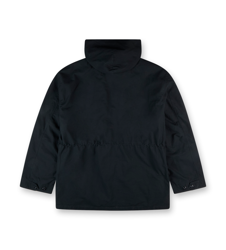 Cotton Uniform Parka Jacket Black