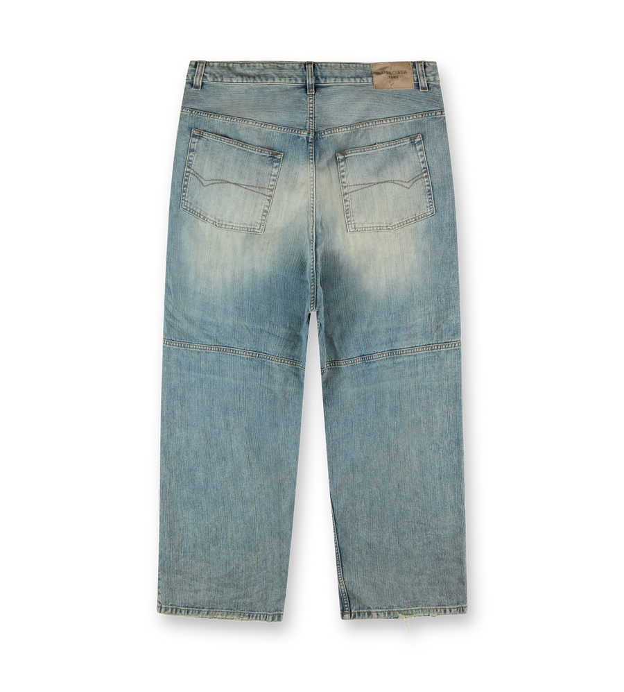 Baggy Colored Drawstring Pants Denim