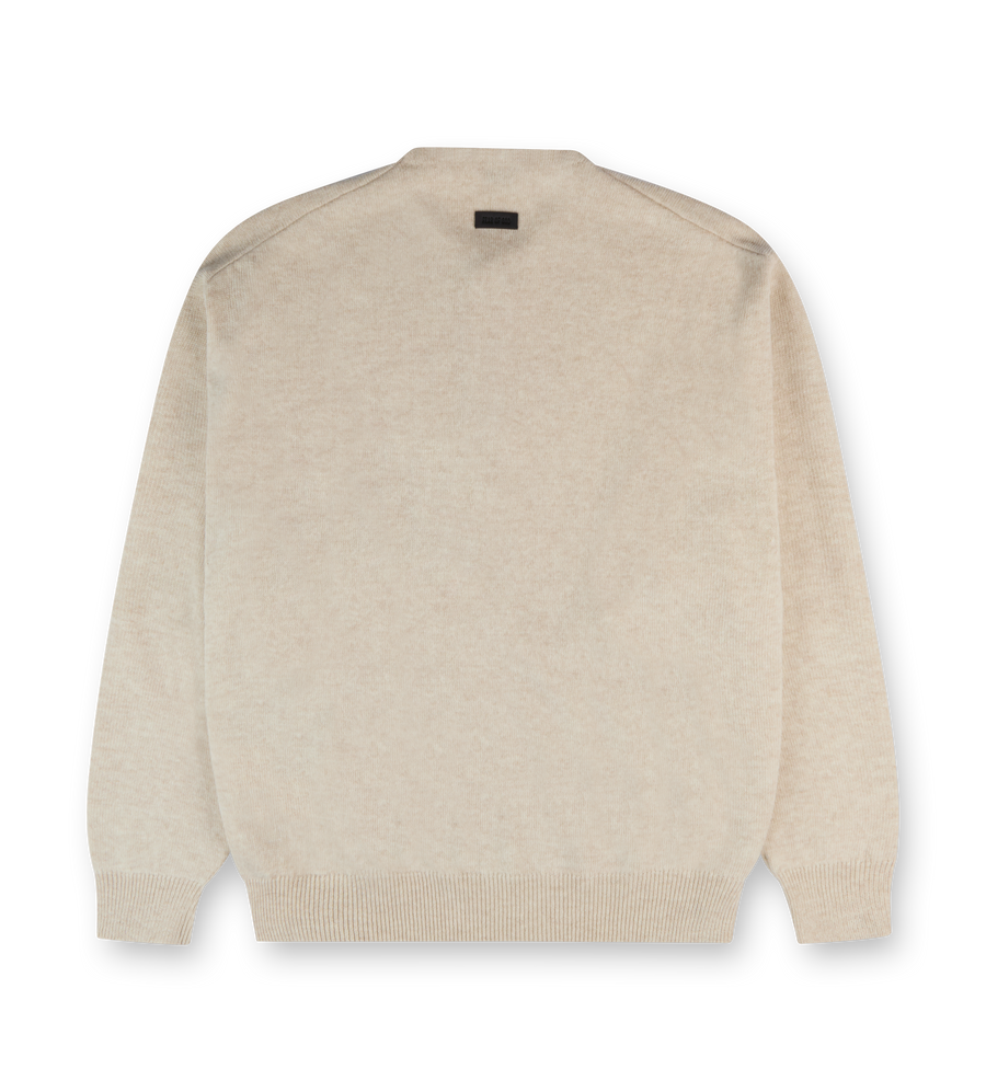 Fear of God Fine Knit Henley (Heather Beige)